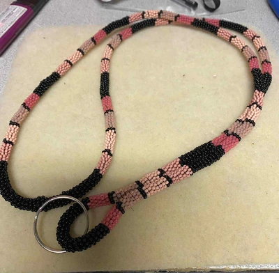 Handmade beaded lanyard design 24 from Thunder Bay